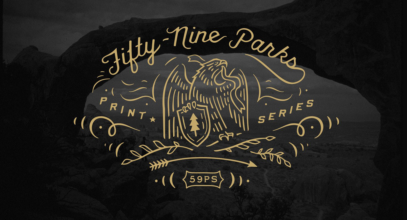 Fifty-Nine Parks Print Series Topper